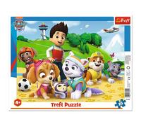Trefl Paw Patrol Frame Puzzle - 25 Piece Jigsaw Puzzles for Children Aged 4+ - Beginners Character Chase, Marshall, Skye & Everest Puzzles