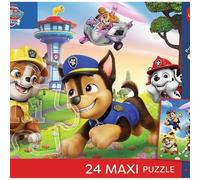 Trefl - Paw Patrol, Merry Walk - Puzzle 24 Maxi - 24 Large Elements, Unique Poster, Creative Entertainment, for Children from 3 years