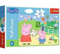 Peppa Pig 60 Piece Jigsaw Puzzle for Kids - Colourful Peppa & George Park Scene - 330×220mm Finished Size - Educational Learning Puzzle for Children - Bright Colours, Safe Materials