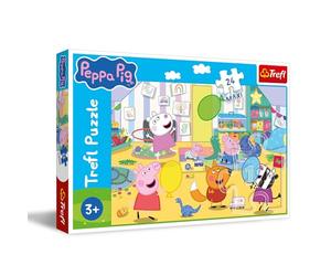 Trefl - Peppa Świnka, Piękna Peppa - Puzzle 24 Maxi - 24 Large Elements, Creative Entertainment for Children from 3 years old