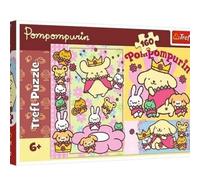 Trefl - Pompompurin, Pompompurin and the Cutest Day - 160 Elements - Colourful Puzzle with the Heroes Fairy Tales, Fun for Children from 6 Years