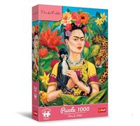 Trefl Portrait in the Jungle - 1000 Piece Puzzle 26.9"x18.9" | Premium Plus Quality: Frida Kahlo, Series by Artist Frida Kahlo, 14+