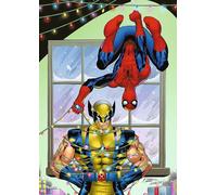 Trefl Premium Plus Quality-12088 Marvel, Spider-Man & Wolverine Christmas Jigsaw Puzzles - 1000 Pieces, Favorite Heroes, for Adults and Children from 14 Years, Multicoloured, 12088