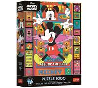 Trefl Premium Plus Quality Disney Jigsaw Puzzle, Feel the Rhythm with Mickey Mouse - 1000 Pieces, Character Puzzle Series, for Adults and Teens Ages 14+