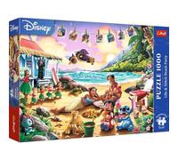 Trefl Premium Plus Quality Disney Lilo & Stitch Beach Party Puzzle - 1000 Piece Puzzle Series Characters for Adults & Kids Ages 14+