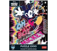 Trefl Premium Plus Quality - Disney Puzzle - The Virtual World of Mickey Mouse - 1000 Pieces, Character Puzzles Series for Adults and Teens Ages 14+
