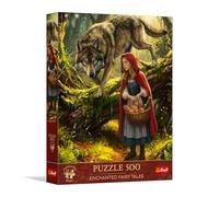 Trefl Premium Plus Quality - Enchanted Fairy Tales Puzzle: Little Red Riding Hood and the Wolf - 500 Pieces, Timeless Themes Series, for Adults and Children Aged 10 and Over
