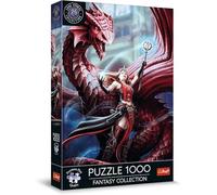 Trefl Premium Plus Quality Fantasy Collection - Scarlet Magician - 1000 Pieces, Fantasy World Images Series, Anne Stokes, for Adults and Children from 12 Years