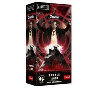 Trefl Premium Plus Quality - Hall of Horror Puzzle: Dracula - 1,000 Pieces, a Series Full of Horror and Dark Atmosphere, Perfect Matching Pieces, for Adults and Children from 14 Years