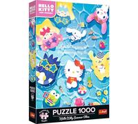 Trefl Premium Plus Quality Hello Kitty Summer Vibes-1000-Piece Puzzle Series with the Most Loved Characters for Adults and Children from 14 Years, Multicoloured, 12067