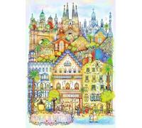 Trefl Premium Plus Quality Madalina Tantareanu: Midnight in Barcelona Puzzle Series 1000 Pieces Puzzle Series with Artist's Works for Adults and Children from 14 Years