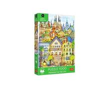 Trefl Premium Plus Quality Puzzle Madalina Tantarean: At Midnight in Barcelona - 1000 Elements, Puzzle Series with Works by the Romanian Artist, for Adults and Children from 14 Years