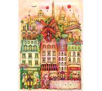 Trefl Premium Plus Quality Madalina Tantareanu: Midnight in Paris Puzzle Series 1000 Pieces Puzzle Series with Artist's Works for Adults and Children from 14 Years