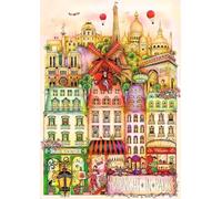 Trefl Premium Plus Quality Madalina Tantareanu: Midnight in Paris Puzzle Series 1000 Pieces Puzzle Series with Artist's Works for Adults and Children from 14 Years