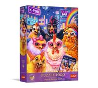 Trefl Premium Plus Quality - Pets & People Stuff: Chicken Selfie - 1000 Elements, Timeless Motif Series, Perfect Fit, for Adults and Children from 14 Years