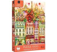 Trefl Premium Plus Quality Puzzle Madalina Tantarean: At Midnight in Paris - 1000 Elements, Puzzle Series with Works by the Romanian Artist, for Adults and Children from 14 Years