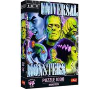Trefl Premium Plus Quality Monsters-1000 Pieces 12070 Puzzle Series with Most Loved Characters for Adults and Children from 14 Years, Multicoloured, 12070
