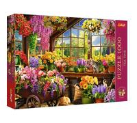 Trefl Premium Plus Quality - Puzzle Tea Time: Preparations for Spring - 1000 Elements, Series Painted Nostalgic Pictures, Ideal Adaptation of Pieces, for Adults and Children from 12 Years