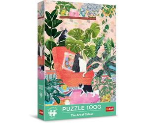 Trefl Premium Plus Quality - Puzzle The Art of Colour: Home Is It Most Beautiful - 1000 Elements, Range Full of Colours, Ideal Matching of Pieces, for Adults and Children from 12 Years