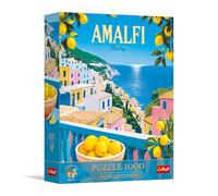 Trefl Premium Plus Quality Puzzle Vintage Poster Amalfi Italy 1000 Pieces Timeless Motif Series Pieces for Adults and Children from 14 Years