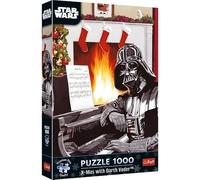 Trefl Premium Plus Quality Star Wars Christmas with Darth Vader Puzzle - 1000 Pieces, Favourite Heroes, for Adults and Children from 14 Years, Multicoloured, 12085