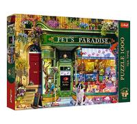 Trefl Premium Plus Quality - Tea Time Puzzle - Paradise of Animals - 1000 Pieces, Series of Painted Nostalgic Images, for Adults and Children from 12 Years