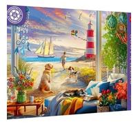 Trefl Premium Plus Quality Tea Time Puzzle - Summer Breeze - 1000 Pieces Nostalgic Painting Series for Adults and Children 14+