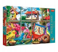 Trefl Premium Plus Quality - Tea Time Puzzle - The World of Birds - 1000 Pieces, Series of Painted Nostalgic Images, Perfectly Matching Tiles, for Adults and Children from 12 Years