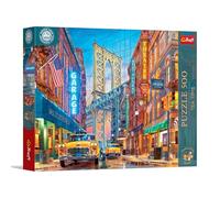 Trefl Premium Plus Quality Tea Time Puzzle: View of Manhattan Bridge - 500 Pieces, Nostalgic Painted Images Series, Perfectly Interlocking Pieces, for Adults and Kids Ages 10+