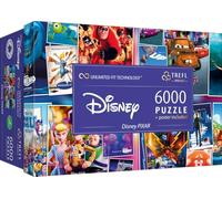 Trefl Prime - Puzzle UFT: Disney Pixar, Epic Animation Gallery - 6000 Elements, Large Game, Thickest Cardboard, for Adults and Children from 12 Years, Multicoloured
