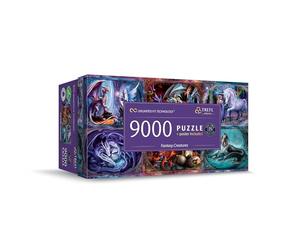 TREFL Prime UFT: Fantasy Creatures-9000 Pieces, Anne Stokes, Large Jigsaw Puzzle, Cardboard with Extra Thickness, BIO, EKO, Fun for Adults and Children from 12 Years, Multicoloured, 81034