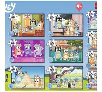 Trefl - Puzzle 20-48 pieces, 10w1: The Story of Bluey, 4+ | 10 puzzles, different difficulty levels, promotes concentration and observation, high quality