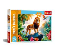 Trefl - King of the Jungle - 200 Piece Puzzle - Colourful Animal Puzzle for Children from 7 Years