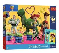 Trefl - Puzzle 24 Maxi Elements, Toys & Friends, Toy Story 5, 3+ | Premium Plus, Large Elements, Combine with Yourself, Unique Poster Included, Concentration Development and Insights