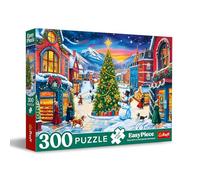 Trefl - Puzzle EasyPiece: Christmas Town - 300 Elements - Large Elements, Easy to Install, for Adults and Children from 10 Years