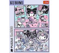 Trefl - Puzzles 2-in-1: Kuromi, Psoty Kuromi - 2 x 200 Pieces - Set of Two Puzzles for Teenagers