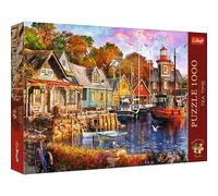 Trefl Seaside Harbour - 1000 Piece Jigsaw Puzzles for Adults & Children Aged 12+ - Tea Time Autumn Leaves Wildlife Puzzle