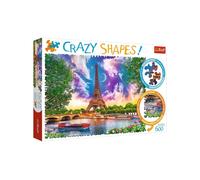 Trefl 11115 Himmel über Paris 600 Teile, Crazy Shapes, Premium Quality, für Erwachsene und Kinder ab 10 Jahren Puzzle, Coloured