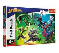 Trefl Spiderman, In The Spider's Web - 300 Piece Jigsaw Puzzle - Colourful Puzzle with Comic Characters Creative Entertainment Fun for Children Aged 8+