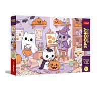 Trefl Spooky Stories - Small Magic Workshop - 100 Piece Puzzle - Colourful Puzzle with Mysterious Atmosphere, Fun for Children from 5 Years