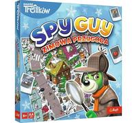 Trefl - Spy Guy Winter Adventure - Cooperative Detective Game, Family Board Game, Search Evidence and Catch Criminal, Sketch Board of the City, Family Game for Adults and Children from 5 Years