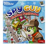 Trefl - Spy Guy Winter Adventure - Cooperative Detective Game, Family Board Game, Search Evidence and Catch Criminal, Sketch Board of the City, Family Game for Adults and Children from 5 Years