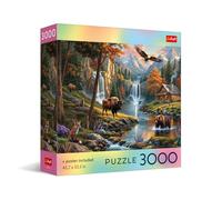 Trefl - Square Box - Wild Nature - 3000 Piece Jigsaw Puzzle Red 46"x33" Print, DIY, Creative Fun, Classic Jigsaw for Adults and Children from 15 Years Old