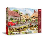 Trefl Summer Village - 1000 Piece Jigsaw Puzzles for Adults & Children Aged 12+ - Tea Time British Town Duck Pond Puzzle