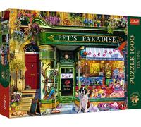 Trefl Premium Plus Quality - Tea Time Puzzle - Paradise of Animals - 1000 Pieces, Series of Painted Nostalgic Images, for Adults and Children from 12 Years