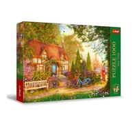 Trefl Thatched Cottage - 1000 Piece Jigsaw Puzzles for Adults & Children Aged 12+ - Tea Time Countryside Puzzle