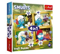 Trefl The Smurfs 34664 Puzzles Set of 4 (35, 48, 54 and 70 Pieces)