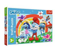 Trefl 14374 Smurfs Smurf's Day Puzzle 24 Maxi 24 Large Elements Creative Entertainment for Children from 3 Years Multi-Coloured