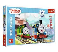 Trefl Thomas & Friends - 24 Piece Jigsaw Puzzles for Kids - Easy Hold Large Maxi Puzzle Pieces for Children - For Ages 3+