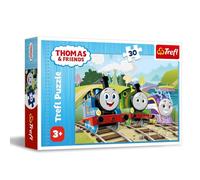 Trefl Thomas The Tank Engine 30 Piece Jigsaw Puzzles For Kids - Thomas Train Character Puzzle For Children Easy Hold - For Ages 3+